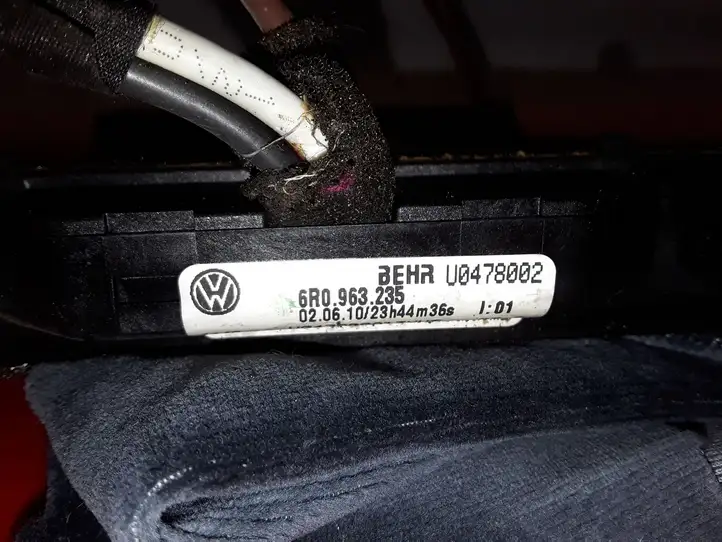 Volkswagen Polo V 6R (2009 - 2015) 6R0963235 Электрический отопитель салона — фото 2