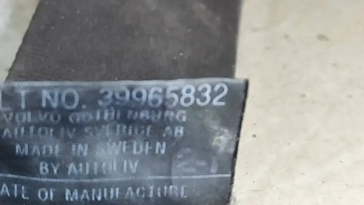 Volvo S60 (2000 - 2004) 39965832 Задний ремень безопасности — фото 2