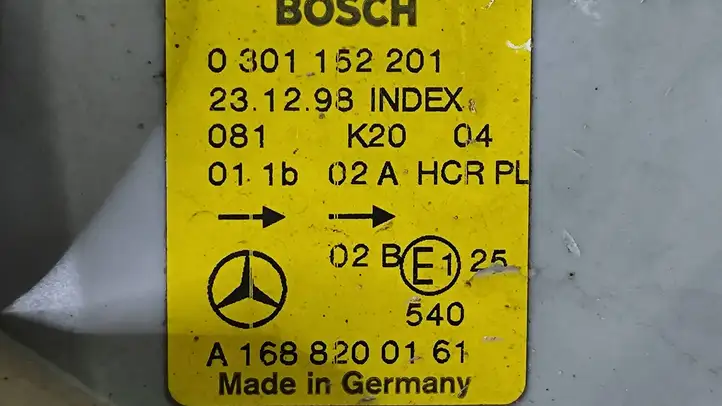 Mercedes-Benz A W168 (1997 - 2004) A1688200161 Передняя фара — фото 2