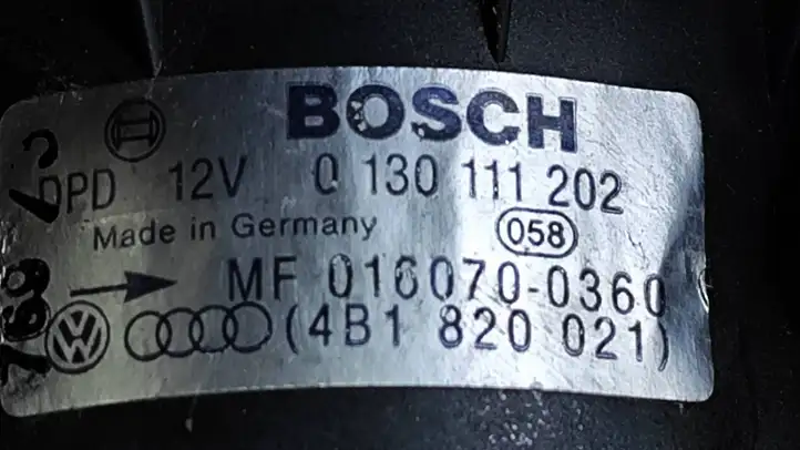 Audi A6 S6 C5 4B (1997 - 2001) 4B1820021 Вентилятор печки — фото 2