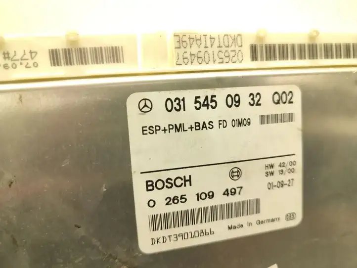 Mercedes-Benz S W220 (1998 - 2006) 0315450932 Блок управления подвеской — фото 6