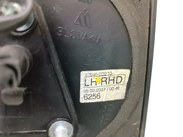 Toyota Yaris (2005 - 2009) 87940-0D210 Боковое зеркало с электроприводом — фото 7