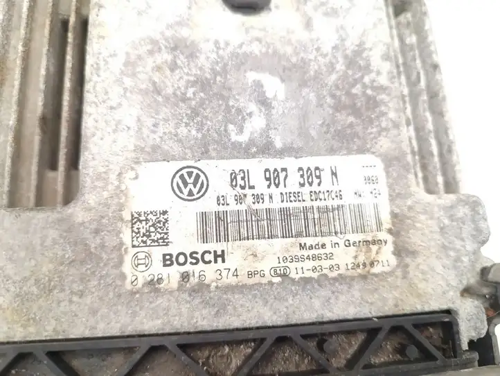 Volkswagen PASSAT CC (2008 - 2012) 03L907309N Блок управления двигателем (ЭБУ) — фото 6