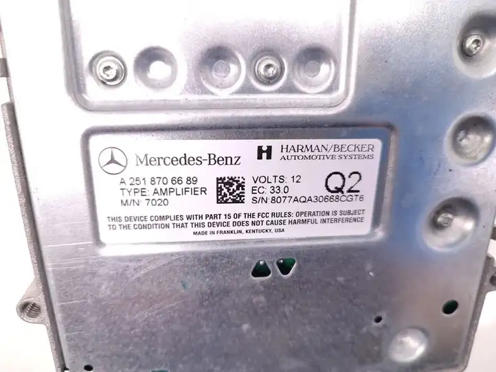 Mercedes-Benz R W251 (2005 - 2013) A2518706689 Усилитель звука — фото 6