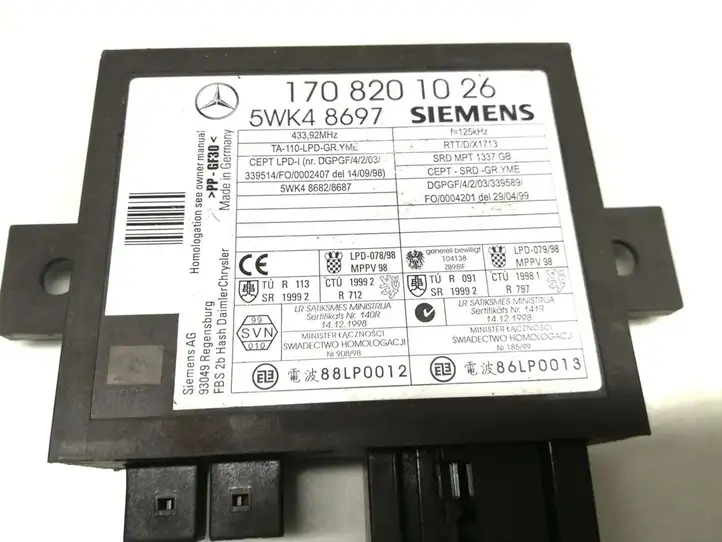 Mercedes-Benz SLK R170 (1996 - 2004) 1708201026 Блок иммобилайзера — фото 5