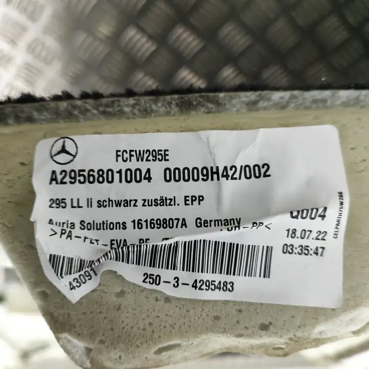 Mercedes-Benz EQE v295 (2022 - ) A2956807203 Ковролин салона — фото 10
