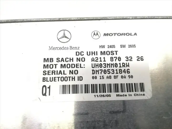 Mercedes-Benz CLK A209,C209 (2002 - 2009) A2118703226 Блок GSM — фото 5