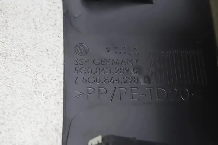 Volkswagen Golf VII (2013 - 2019) 5G0863289C Задний воздушный дефлектор — фото 8