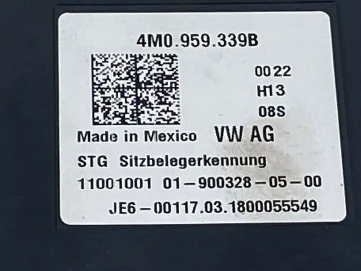 Volkswagen Tiguan Allspace (2017 - ) 4M0959339B Блок управления сиденьем — фото 4