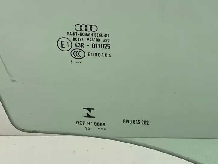 Audi A4 S4 B9 (2015 - 2019) 8W0845202 Стекло передней двери — фото 6