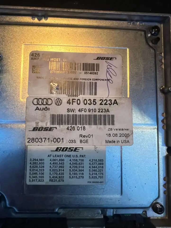 Audi A6 S6 C6 4F (2004 - 2008) 4F0035223A Усилитель звука — фото 3