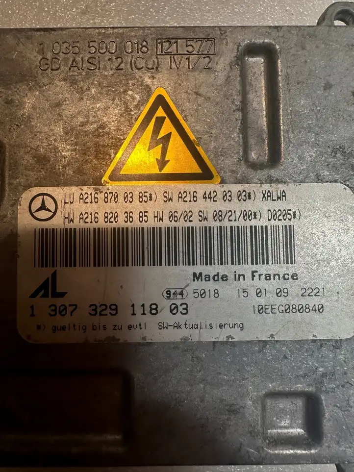 Mercedes-Benz CL C216 (2007 - 2014) A2168700385 Блок розжига ксенона — фото 2