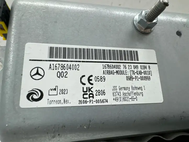 Mercedes-Benz GLE W167 (2019 - ) A1678604002 Коленная подушка безопасности — фото 3