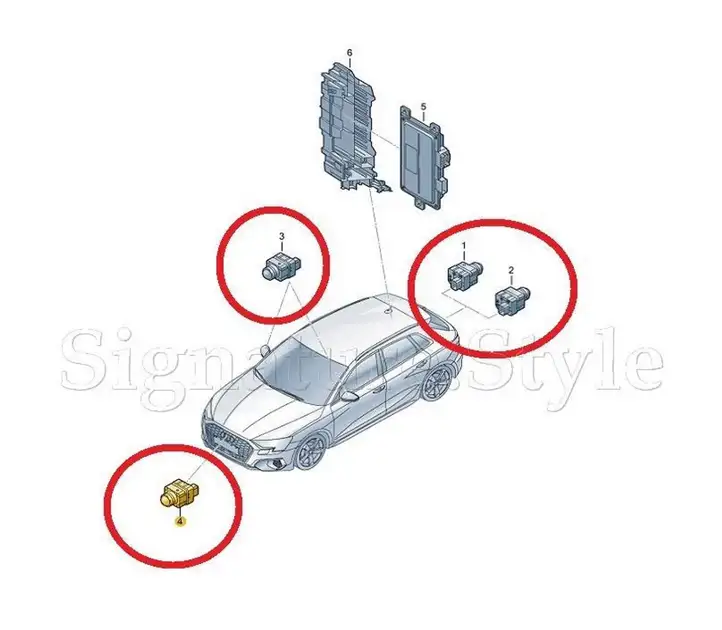 Audi Q4 e-tron (2021 - ) 5WA980546D Камера в зеркале заднего вида — фото 5