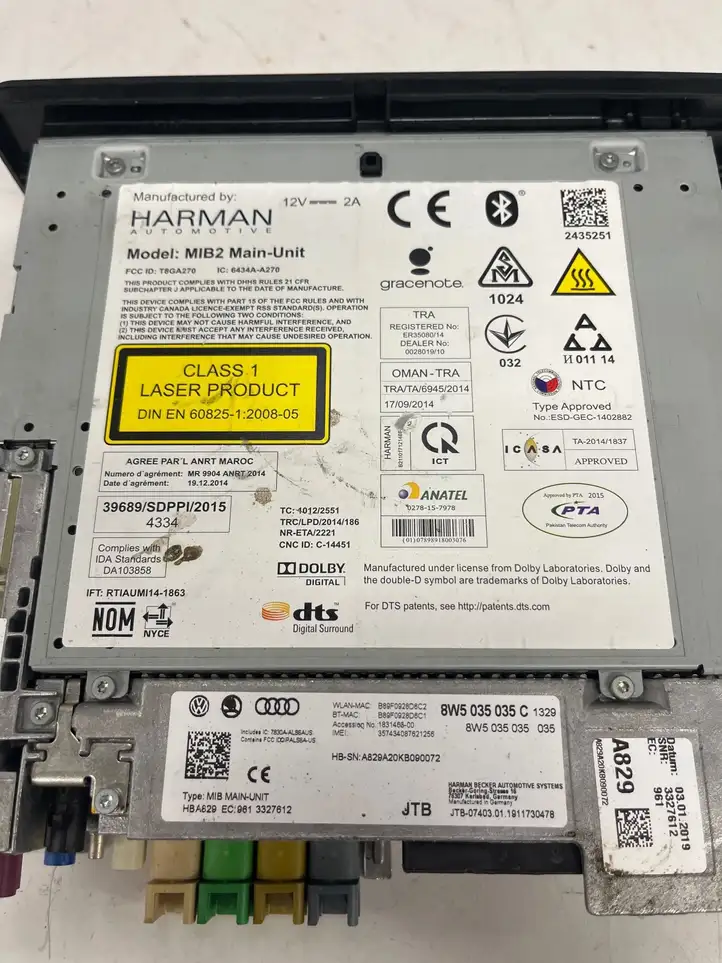 Audi A4 S4 B9 (2015 - 2019) 8W5035035C CD/DVD чейнджер — фото 4
