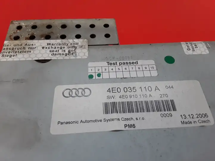 Audi A6 S6 C6 4F (2004 - 2008) 4E0035110A CD/DVD чейнджер — фото 2