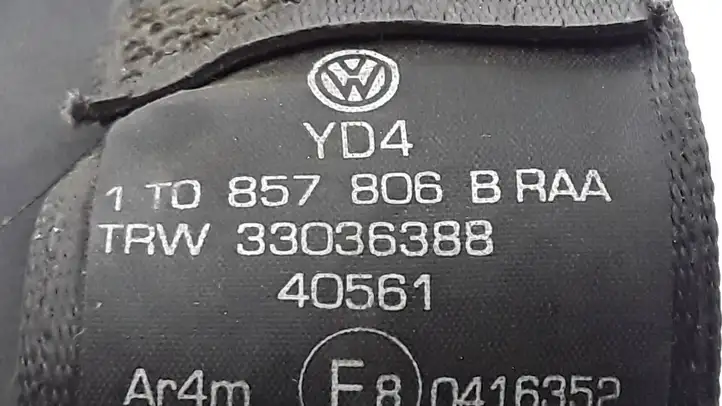 Volkswagen Touran I (2003 - 2010) 1T0857806B Задний ремень безопасности — фото 2