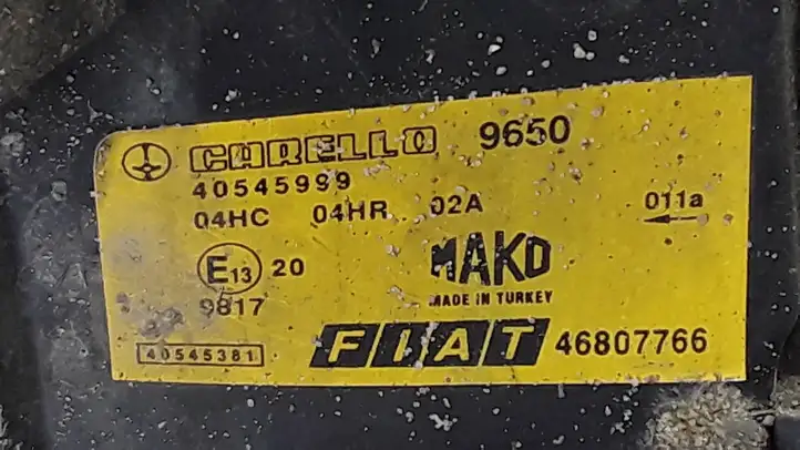 Fiat Doblo (2000 - 2009) 40545999 Передняя фара — фото 2