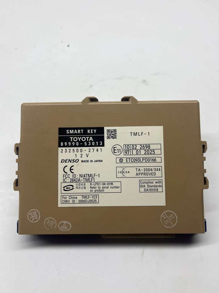 8999053013 Lexus IS 220D-250-350 Beraktės sistemos KESSY (keyless) valdymo blokas/ modulis