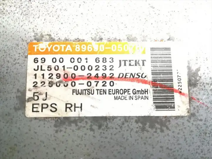 Toyota Avensis T270 (2009 - 2012) 89650-05070 Блок управления рулевой рейкой — фото 5