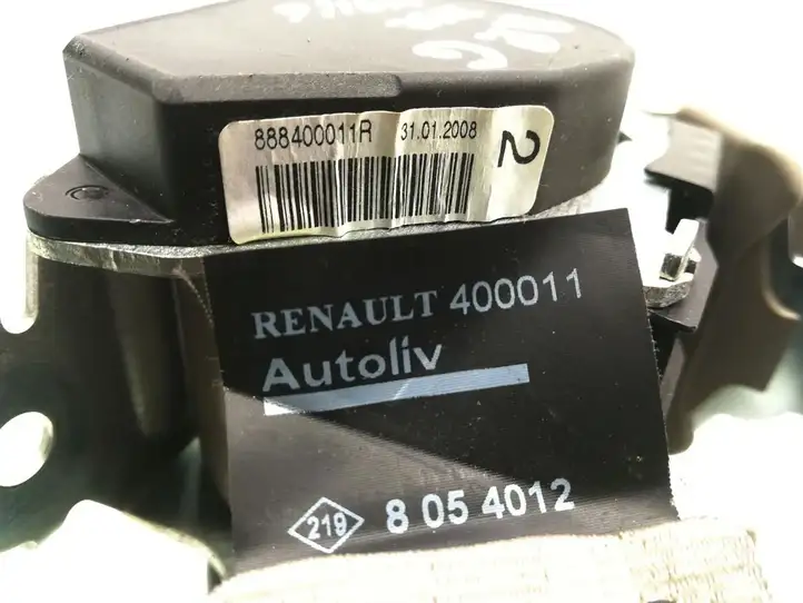 Renault Laguna III (2007 - 2015) 888400011R Задний ремень безопасности — фото 5