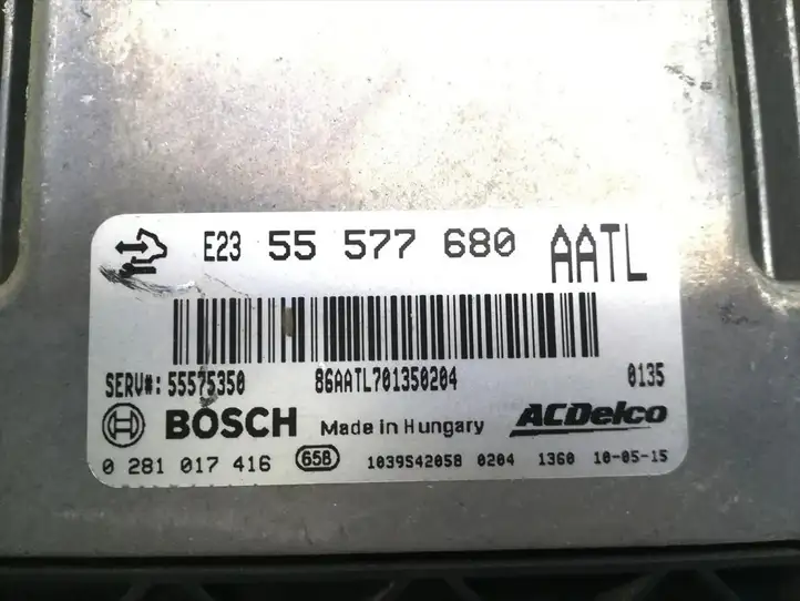 Opel Astra J (2009 - 2012) 55577680 Блок управления двигателем (ЭБУ) — фото 5