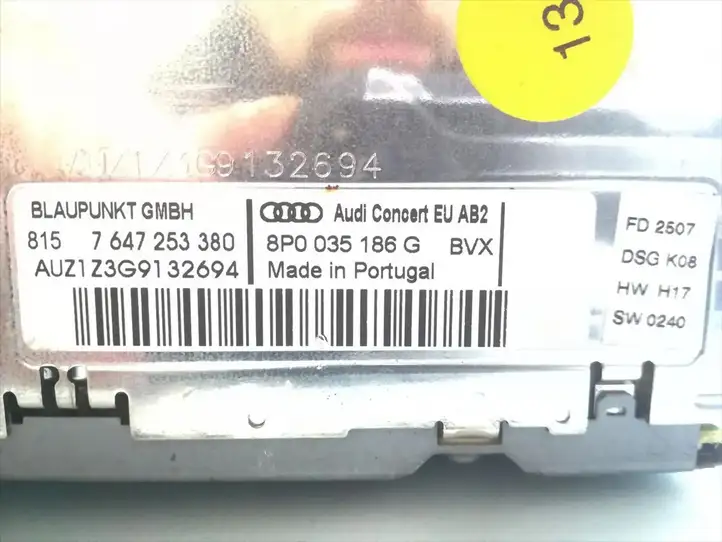 Audi A3/S3 8P (2004 - 2008) 8P0035186G Магнитола / мультимедийная система — фото 5