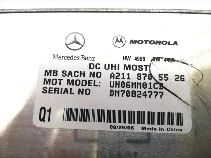 Mercedes-Benz R W251 (2005 - 2013) A2118705526 Bluetooth модуль — фото 5