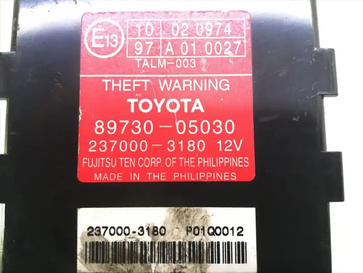 Toyota Avensis Verso (2004 - 2009) 89730-05030 Блок управления сигнализацией — фото 5