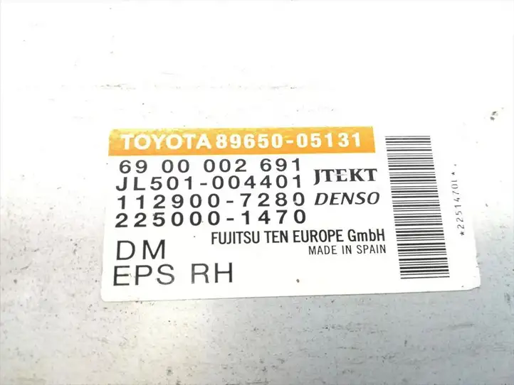Toyota Avensis T270 (2012 - 2015) 89650-05131 Блок управления рулевой рейкой — фото 5