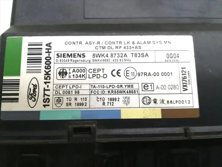 Ford Mondeo MK IV (2007 - 2014) 1S7T-15K600-HA Модуль комфорта — фото 5