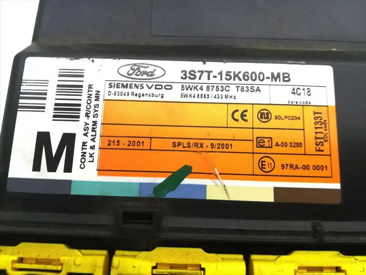 Ford Mondeo Mk III (2000 - 2007) 3S7T-15K600-MB Модуль комфорта — фото 5