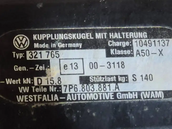Volkswagen Touareg II (2010 - 2018) 7P6803881A Комплект буксировочного крюка — фото 2