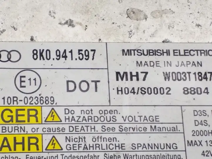 Audi A4 S4 B8 8K (2007 - 2011) 8K0941597 Блок розжига ксенона — фото 2