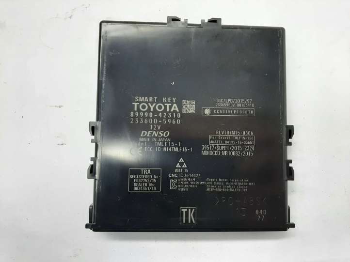 8999042310 Toyota RAV 4 (XA50) Beraktės sistemos KESSY (keyless) valdymo blokas/ modulis