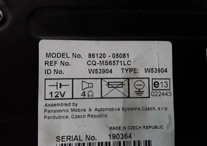 Toyota Avensis T250 (2003 - 2006) 8612005081 Магнитола / мультимедийная система — фото 10