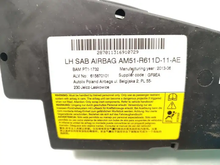 Ford C-MAX II (2010 - 2015) AM51-R611D-11-AE Подушка безопасности сиденья — фото 6