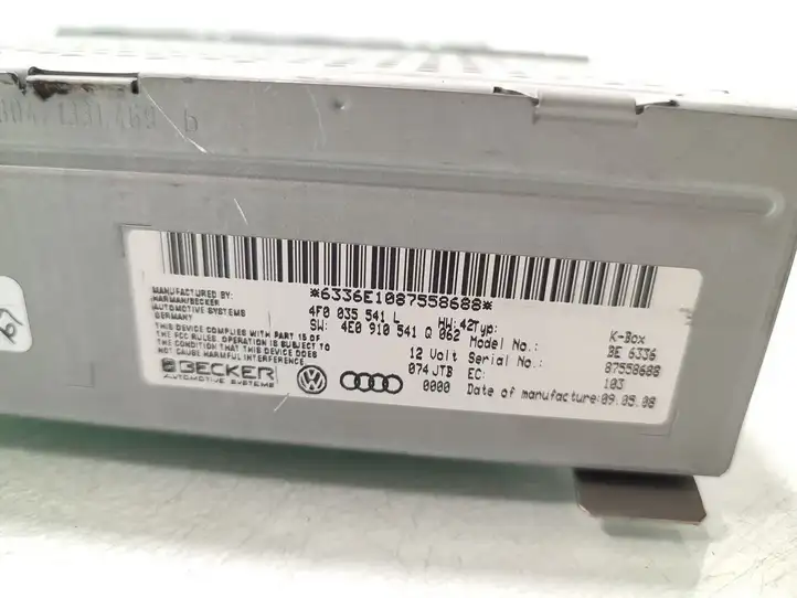 Audi A4 S4 B8 8K (2007 - 2011) 4F0035541L Магнитола / мультимедийная система — фото 6