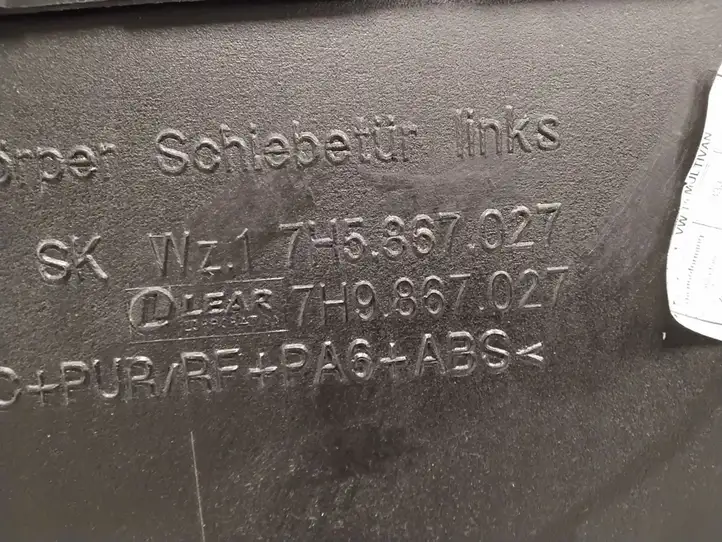 Volkswagen Multivan T5 (2003 - 2015) 7H5867027 Обшивка раздвижной двери — фото 4