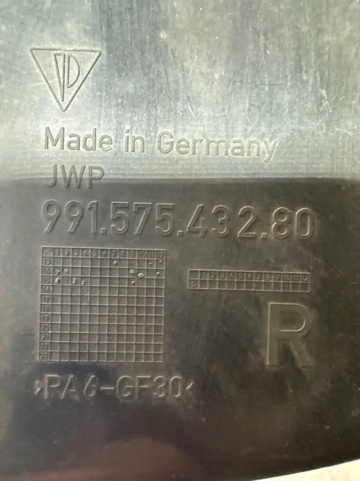 Porsche 911 991 (2011 - 2019) 99157543280 Воздуховод охлаждения тормозов — фото 4