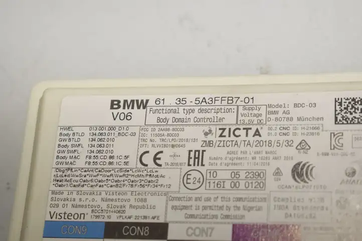 BMW 3 G20 G21 (2019 - ) 5A3FFB7 Комплект системы зажигания — фото 4