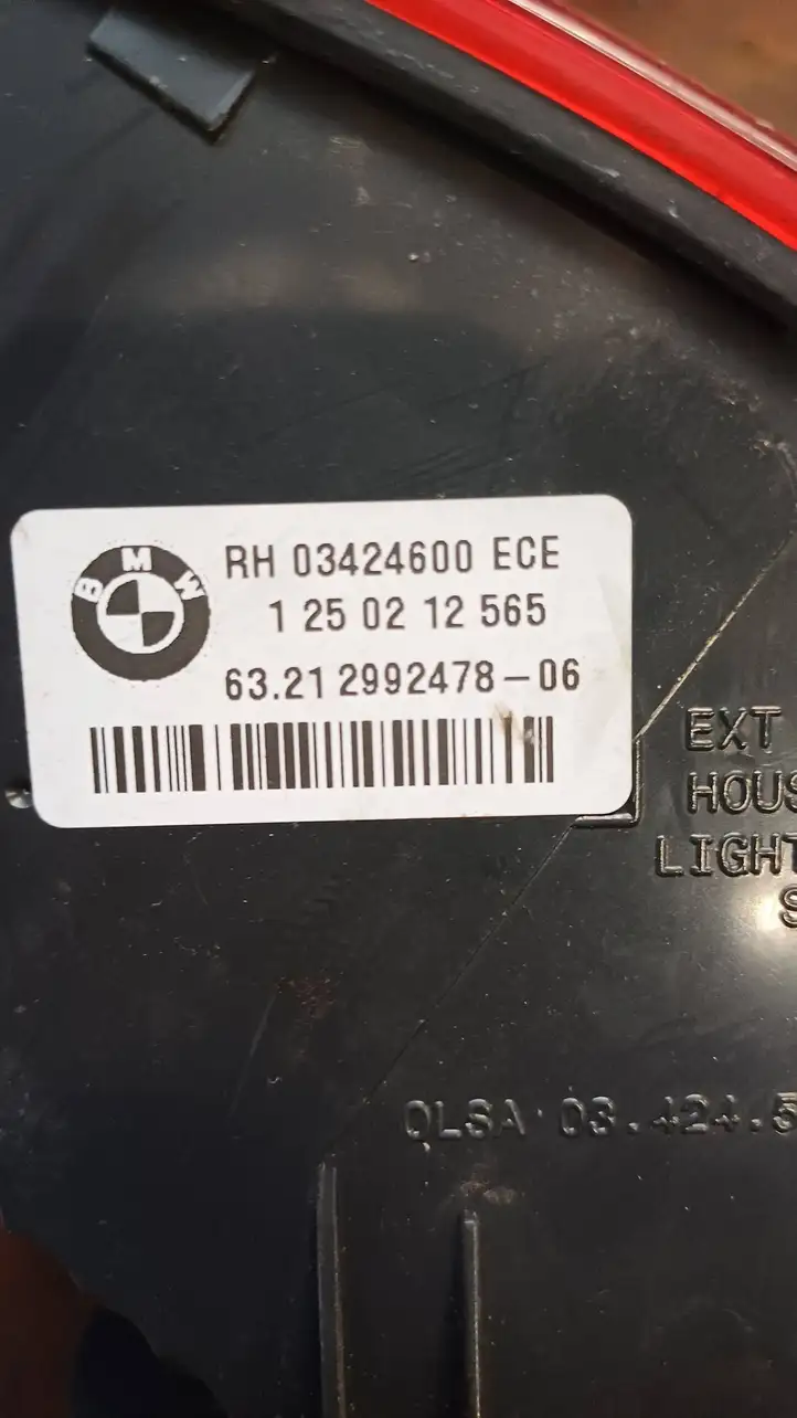 BMW X1 E84 (2009 - 2015) 2992478 Задний фонарь в кузове — фото 6