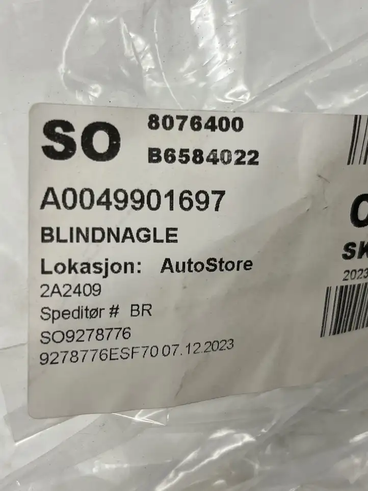 Mercedes-Benz Vito Viano W639 (2010 - 2015) A0049901697 Крепежные болты — фото 3
