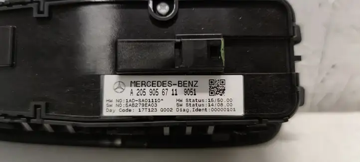 Mercedes-Benz C W205 (2014 - 2021) A2059056711 Блок кнопок стеклоподъемников — фото 3