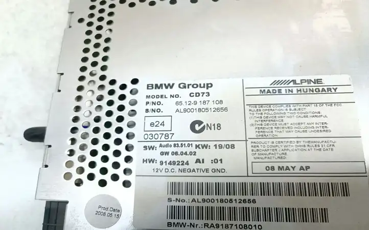 BMW 3 E90 E91 (2005 - 2012) 9187108 Магнитола / мультимедийная система — фото 3