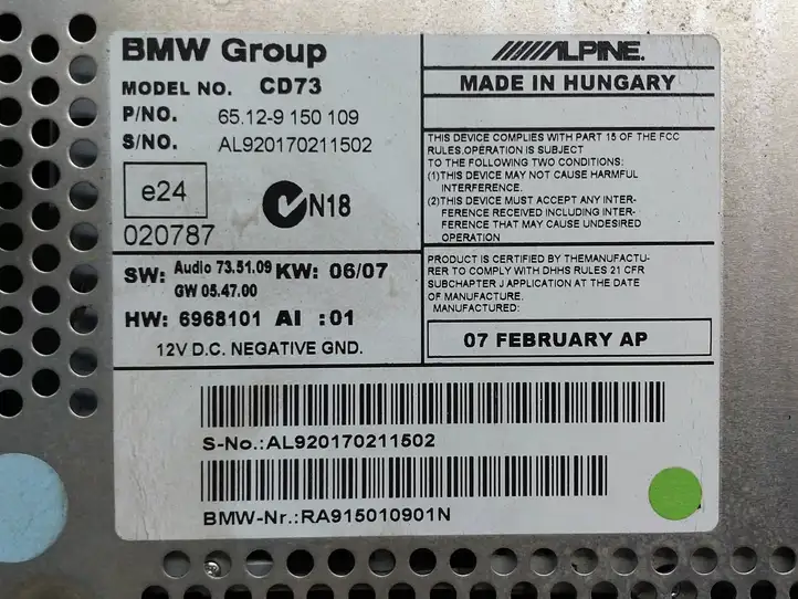 BMW 3 E90 E91 (2005 - 2012) 9150109 Магнитола / мультимедийная система — фото 2