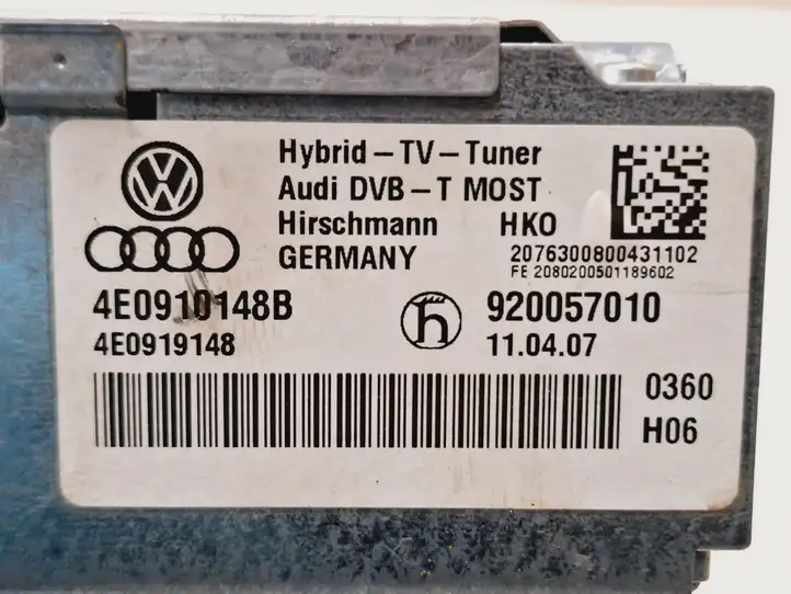 Audi A8 S8 D3 4E (2005 - 2007) 4E0910148B Модуль управления видео — фото 8