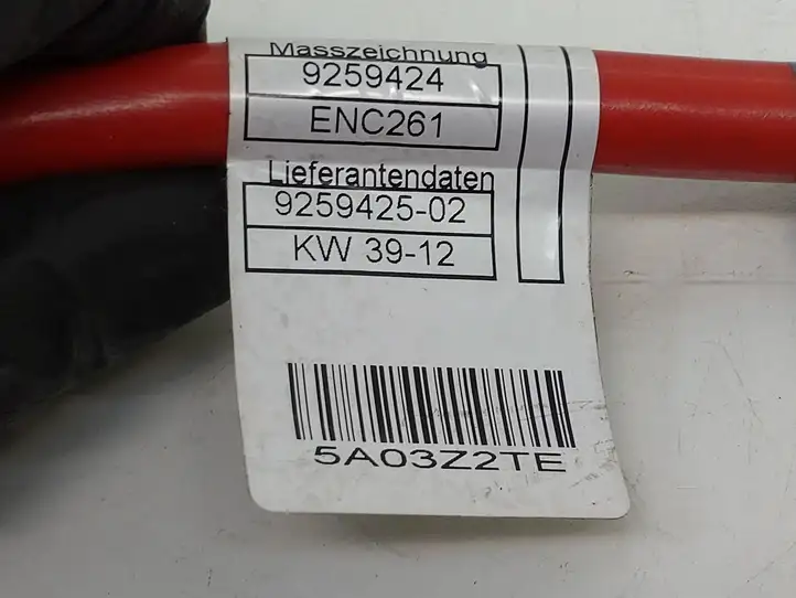 BMW 3 F30 F35 F31 (2012 - 2018) 9259425 Плюсовой провод аккумулятора — фото 4
