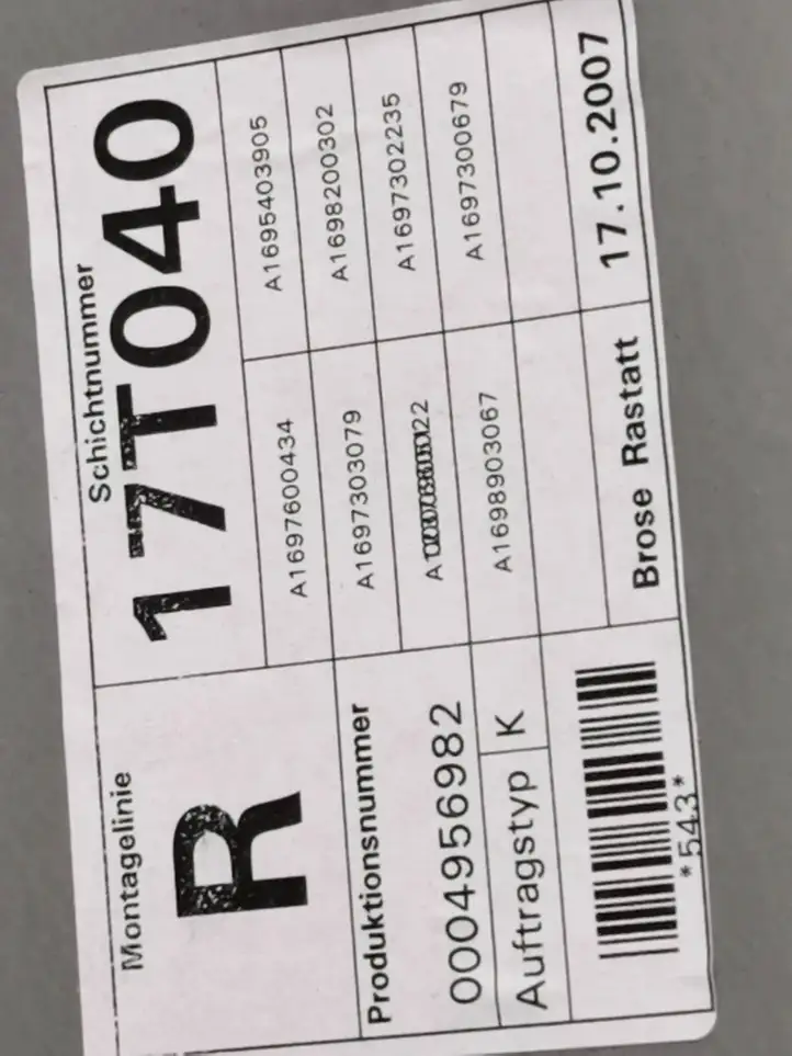 Mercedes-Benz B-class W245 (2005 - 2008) A1697300679 Механический стеклоподъемник задней двери — фото 3