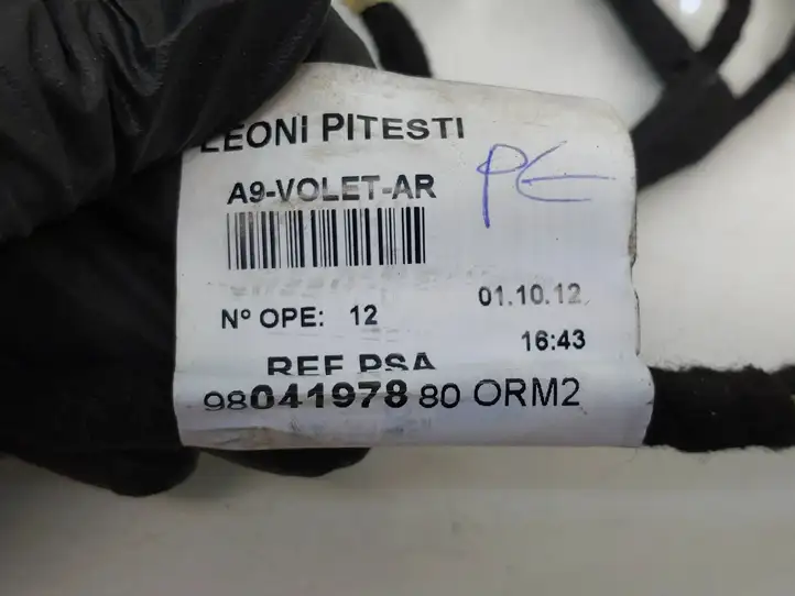 Peugeot 208 (2012 - 2015) 9804197880 Жгут проводов крышки багажника — фото 4